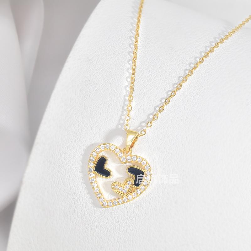 Love Necklace Women'S Light Luxury Premium Versatile Clavicle Chain