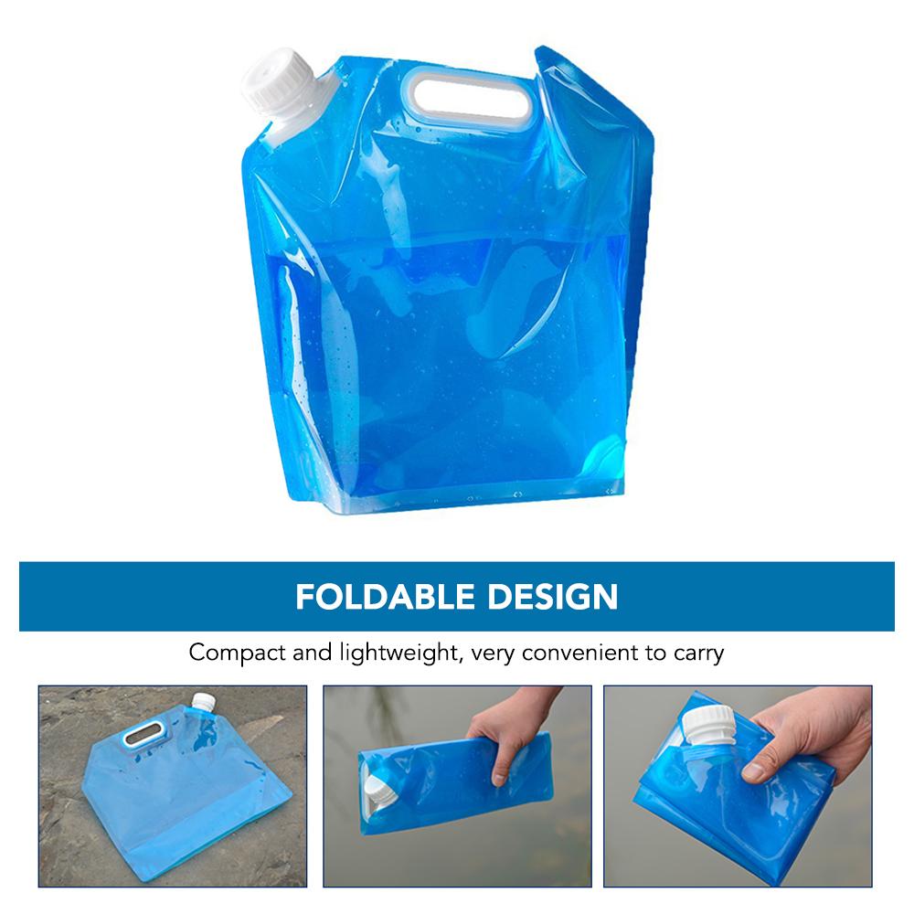5L / 10L Collapsible Water Container Water Storage Jug Bag for Outdoor Camping Hiking Emergency