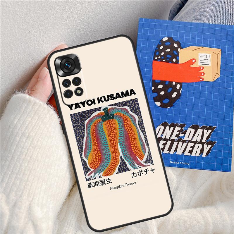 Yayoi Kusama Pumpkin Art Funda For Xiaomi Redmi Note 13 Pro 14 9 10 11 12 9S 10S 11S 12S Redmi 13C 10C 12C 14C Case