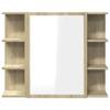 Vidaxl Badezimmerschrank, Sonoma-Eiche, 80 x 20,5 x 64 cm