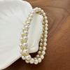 Elegant Double-Layer Imitation Pearl Bracelet - Stylish, Versatile Jewelry for Women