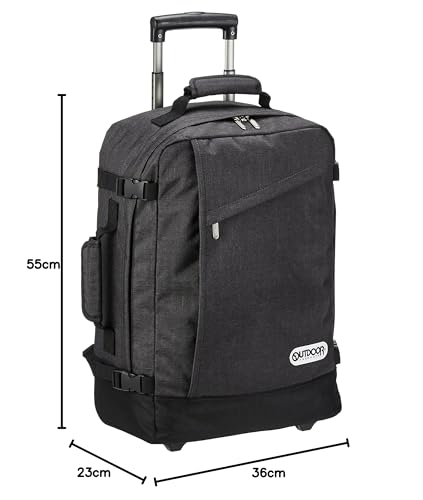 Outdoor Products Carry-on Backpack, 2-Wheel, 35L, 55cm, 2.4kg, Gray, Model 62402