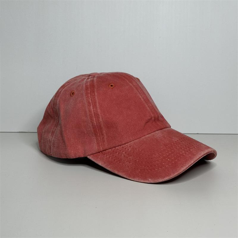 Breathable Solid Color Baseball Cap Women's New Empty Top Retro Sunshade Cap Men's Face Small Versatile Hat Women