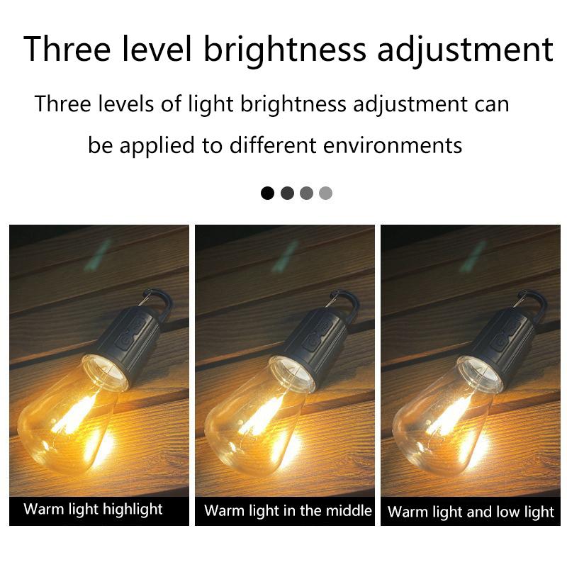 1 Set Portable Night Lights Outdoor Solar Powered Led Lamp Bulbs Usb Charging Camping Light Flashlight Fishing Essentials