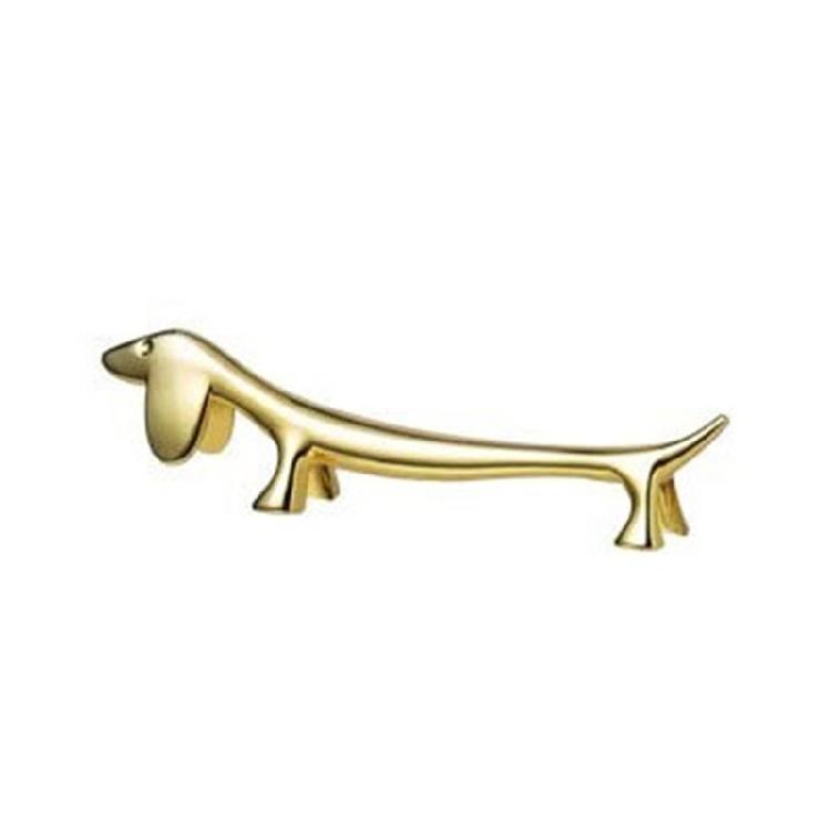 Easy To Clean Zinc Alloy Dachshund Chopstick Stand Holder for Home Dinning Table