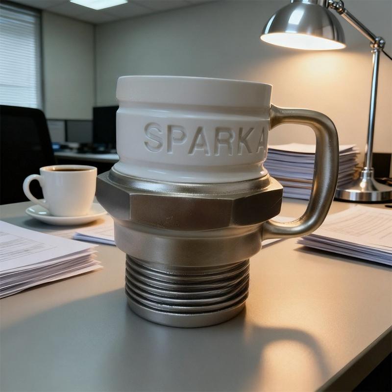 Spark Plugs, Mugs, Mechanical Style High-end Decorative Items, Coffee Cups, Resin Handicrafts
