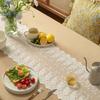 White Lace Table Flag American Nordic Long Tablecloth Light Luxury Coffee Table Dining Table TV Cabinet Tablecloth Cover Towel