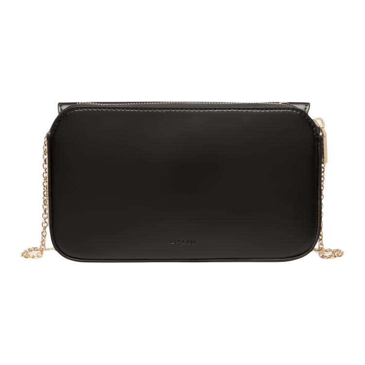 Bally Ollam Klappenverschluss Leder Umhängetasche Klein Damen Taschen Schwarz 6310854