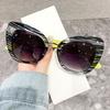 Fashion Cat Eye Sunglasses Women Luxury Brand Designer Large Frame Square Sun Glasses Female Retro UV400 Shades Trend Eyewear