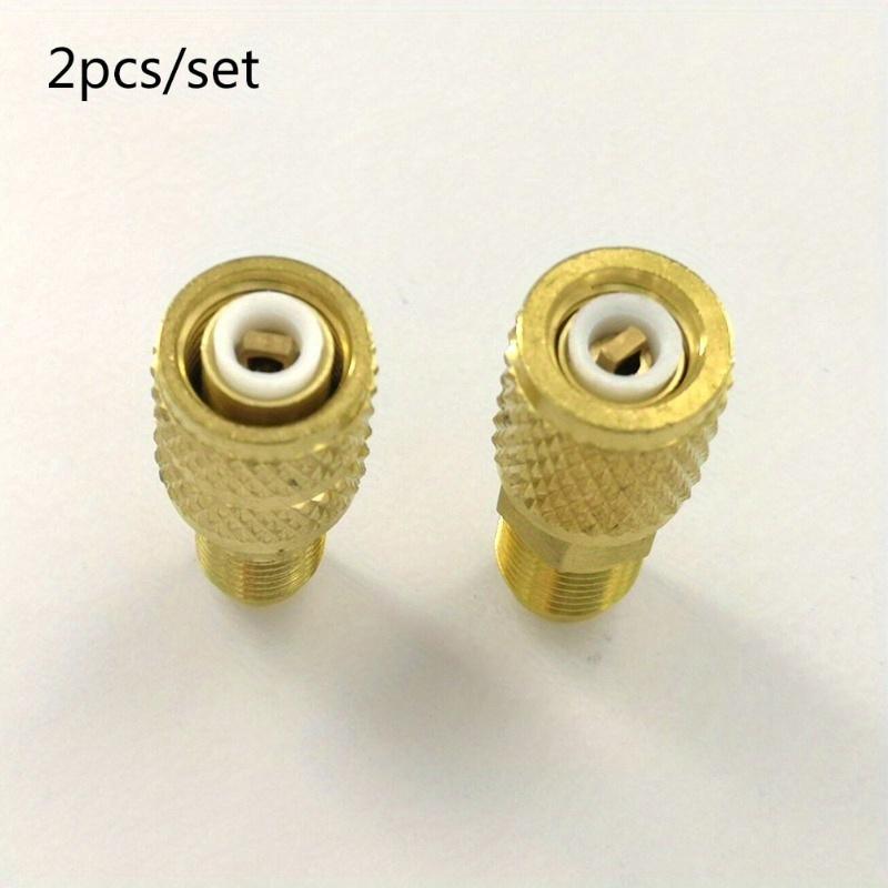 2pcs/set R410a Refrigeration Charging Adapter 5/16 SAE F Quick Couplers To 1/4 SAE M Flare 5/16 SAE M To 1/4 SAE For Air Conditioner