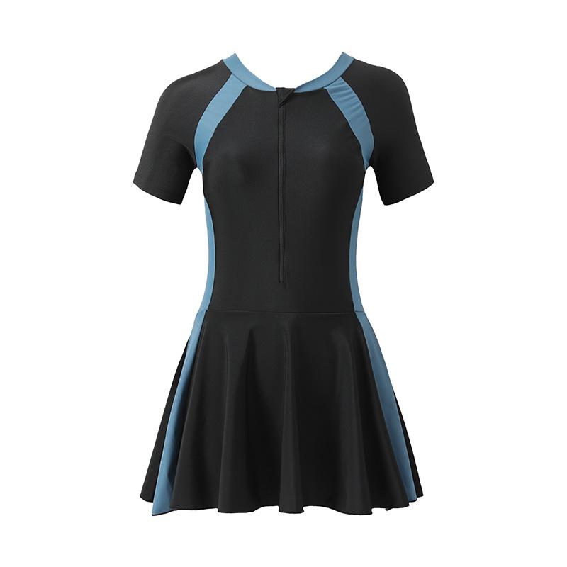 2025 Women's Skirted One-Piece Swimsuit: Sporty, Stylish, Slimming, Quick-Dry, Perfect for Vacation