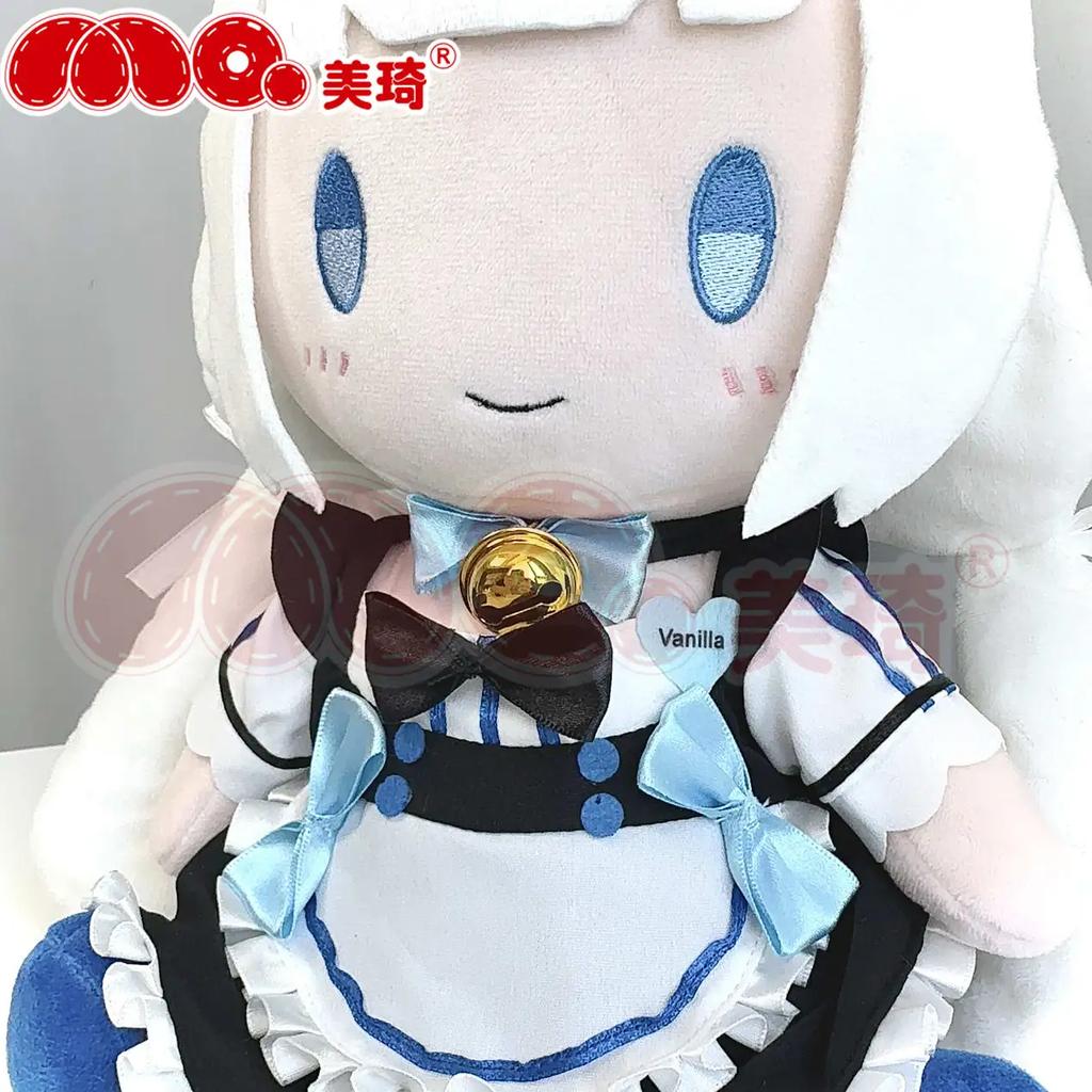 Chocola Vanilla Kawaii Girl Anime Plush Sitting Posture Figure Cotton Pillow Mascot Cartoon Puppet Xmas Gift 30cm