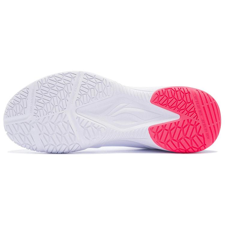 New LiNing Thunder Series Training Anti Slip And Wear Resistant Coverage Support Low Top Badminton Shoes Unisex White AYTS024-1