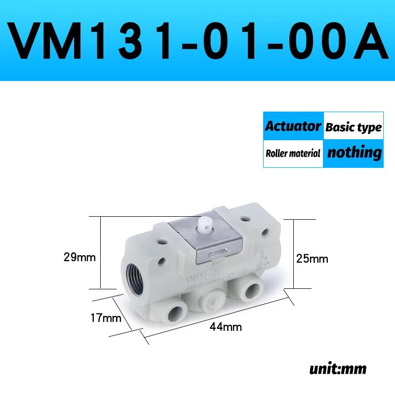 Pneumatischer Rollenschalter Zwei-Wege-Schalter Zwei-Positionen-Schalter Drei-Wege-Schalter Mechanisches Ventil Manuelles Ventil VM131-01-00A VM120-01-00A VM133-M5-01SA