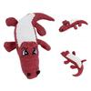 Dog Toys Simulation Crocodile Shape Plush Stuffed Bite Resistant Molar Pet Dog Vocal ToysRed