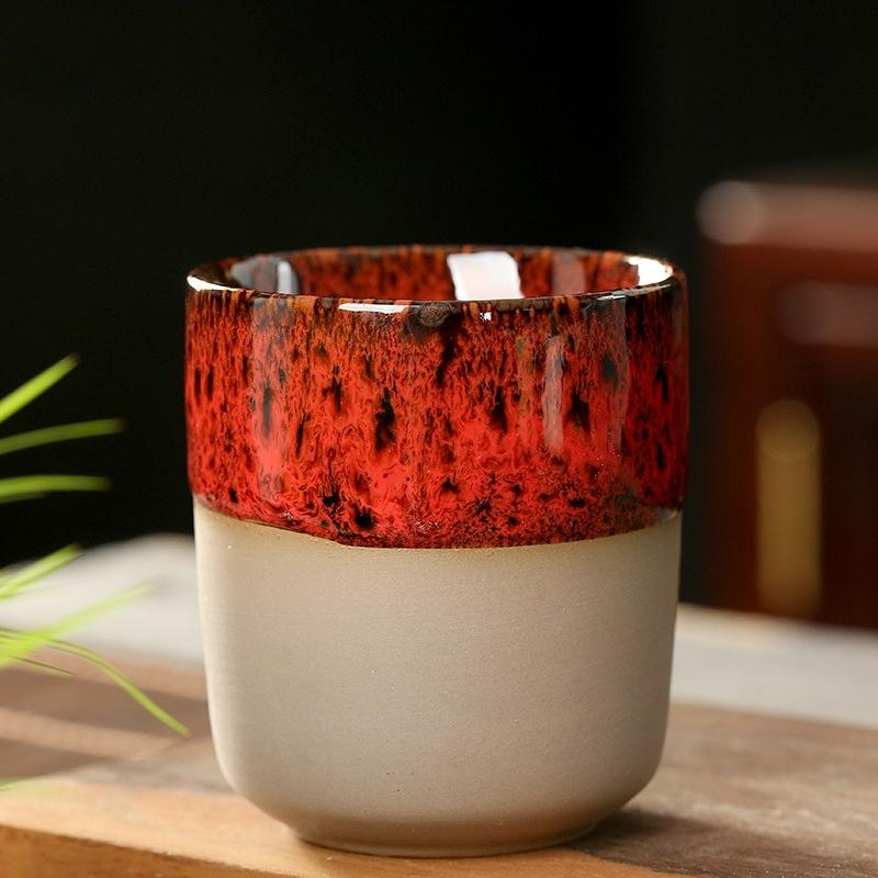 Japanese Style Tea Cup Pottery Vintage Household Office Coffee Mugs Drinkware Milk Breakfast Latte Kung Fu Teacup Drinkware New
