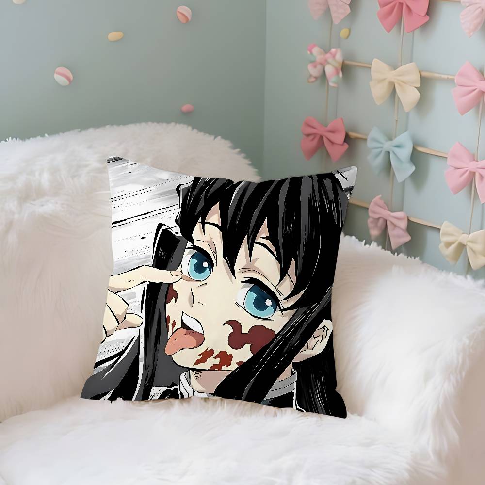 

WTokitoMuichirosw Case Plush Fabric Soft Pillowcase Double Sided Print Cushion Cover Household Gifts 40X40cm
