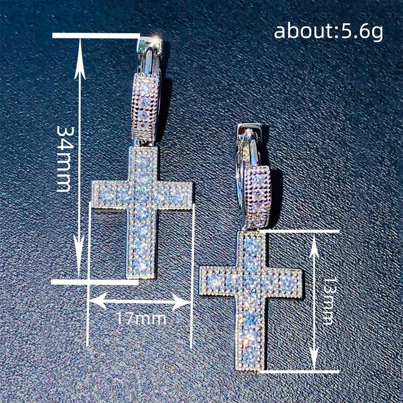 Shiny Light Luxury Earrings Female, Micro Inlaid Zircon Fashion Fashionable Internet Celebrity Personality