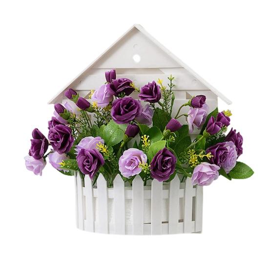 Hanging Flower Basket, Sustainable Use Handcrafted Unique Design, Durable Wear-Resistant Home Decoration, for Balcony Garden Windowsill P