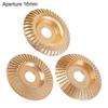 3Pcs Angle Grinder Polishing Pad, Wide Angle Grinder Compatible 4-4.5 Inch with Adapters, Curved Grooved Anti-Clog Teeth for Engraving Polishing