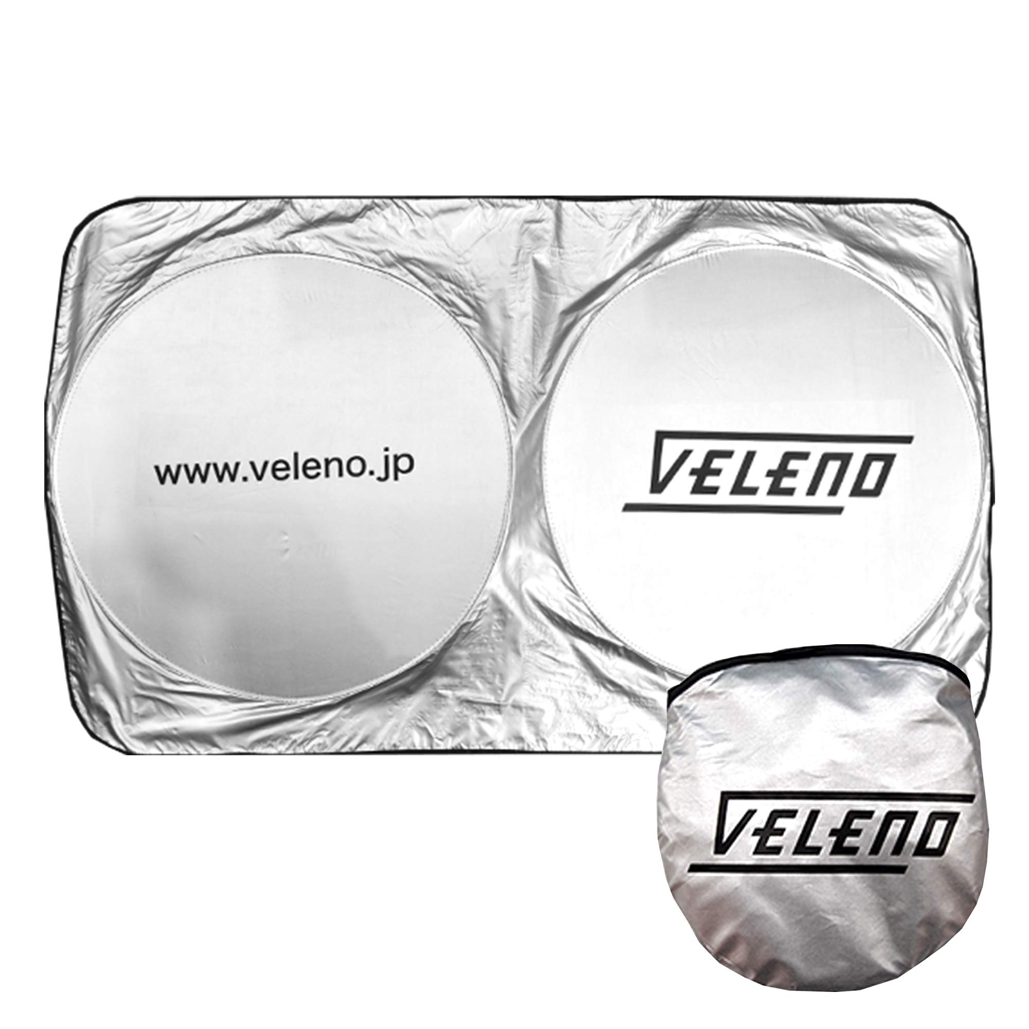 

VELENO Sun Shade for Cars, Front M, Light Vehicles, Sun Protection, Lightweight, Foldable, Privacy M серебряный