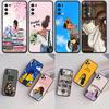 IK27 Fashion Girl Coffee Book Phone Case for Samsung Galaxy S20 S21 S22 Ultra FE + Plus A21S A22 A24 A25 A26 A30 A30S A31