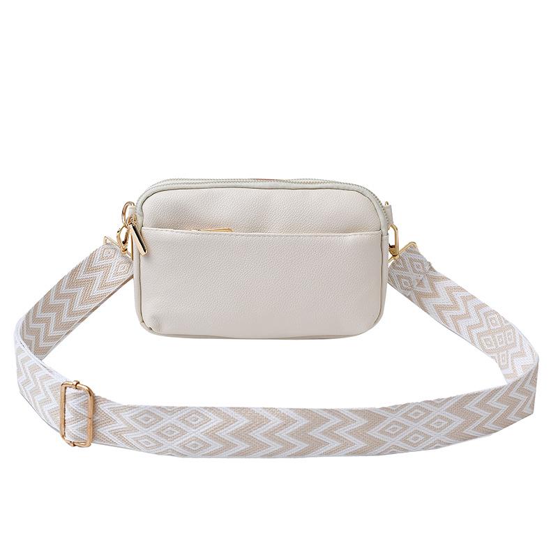 

Women s Trendy Crossbody Bag 2025: New Simple Commuter Square Shoulder Bag грязно-белый