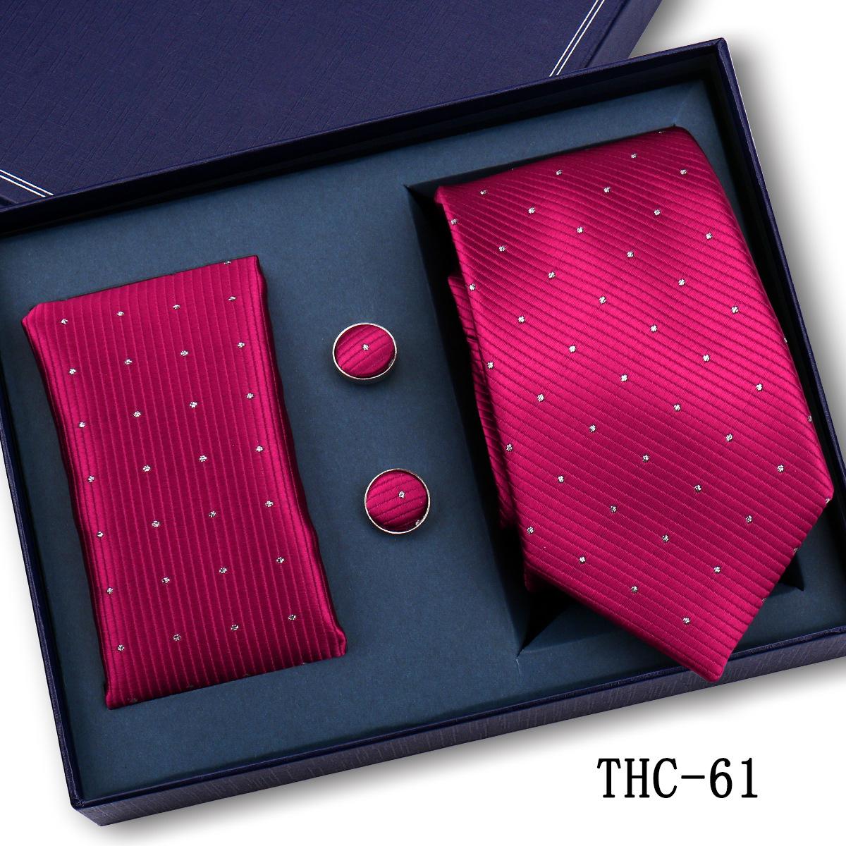 

Men S Business Tie Pocket Square Scarf Gift Box Set Formal Wedding Professional Shirt Trendy Tie Worker