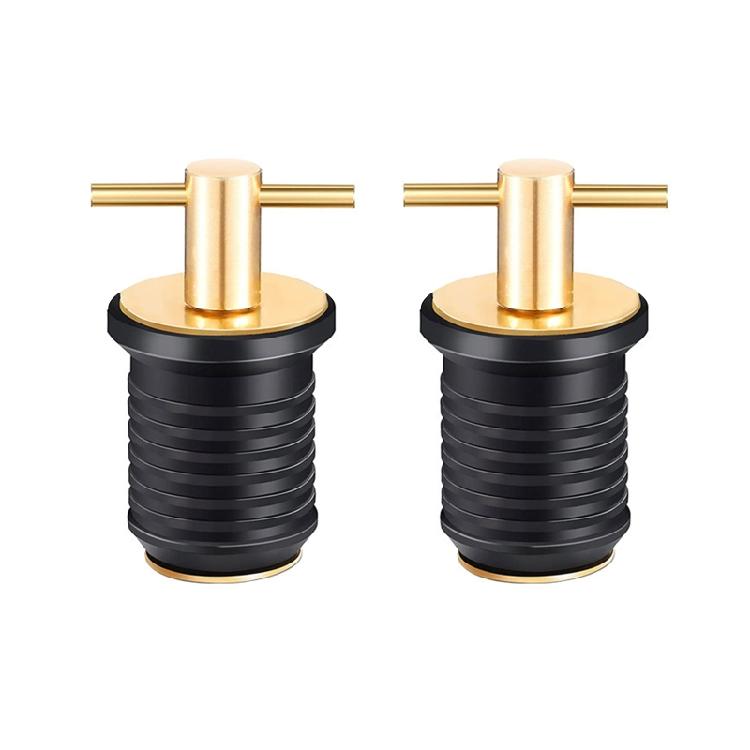2 Pcs Kayak Drain Plug Rubber Scupper Plugs Drain Stopper T-Handle Drain Plug