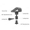 Sun Visor Phone Holder For Action Cameras GoPro 13 12 11 10 Insta360 X4 X3 DJI OSMO Action 5 4 Driving Video Recording Equipment
