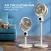High Wind Volume Floor Electric Fan Adjustable Height Vertical Fan Household Portable Rechargeable Air Circulation Fan