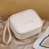 Portable Storage Bag  Travel Makeup Organizer Woman Lipstick Bag Handheld Pu Leather Cosmetic Bag For Gift For Makeup