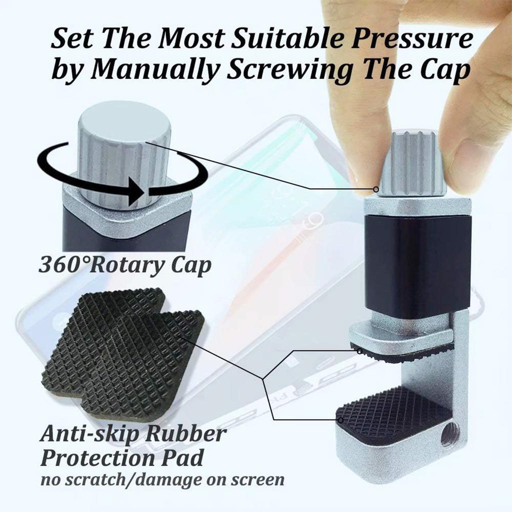 4pcs/1pc Phone Repair Clamps,Adjustable CellPhone Screen Refurbish Tools,Screen Fastening Clamps Securing Clip Fixture Tools