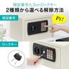 Sanwa Direct Safe for Home Small Width 31 x Depth 20 x Height Numeric Wall Mountable Use, 9.9L, 20cm, Keypad/Key Type, 200-SL038GY
