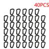 15-50PCS D-shape Belt Hanger Buckles Reusable Snap Type Safety Lock Buckles Lightweight High Strength Hardware Tools for Camping