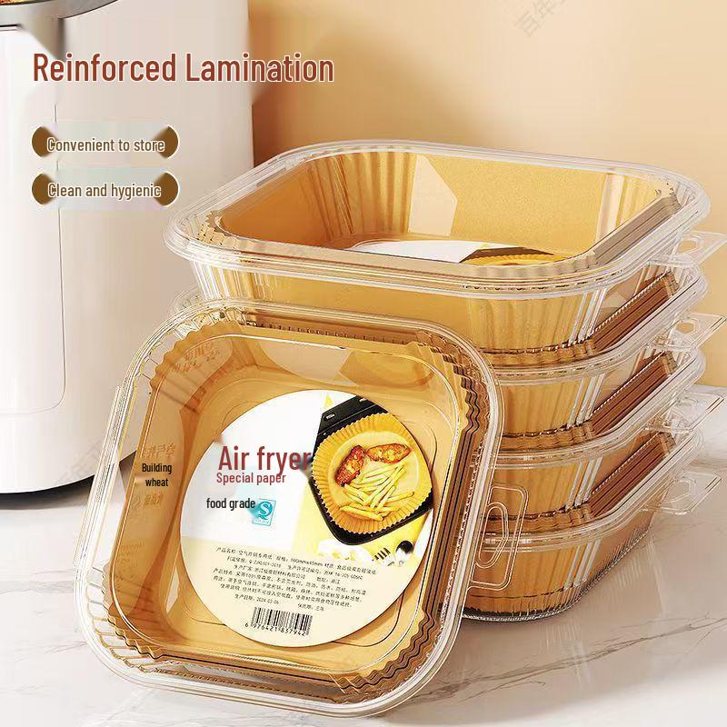 Air Fryer Oil-Absorbing Silicone Paper Bowl - Food Grade Baking Paper Plate