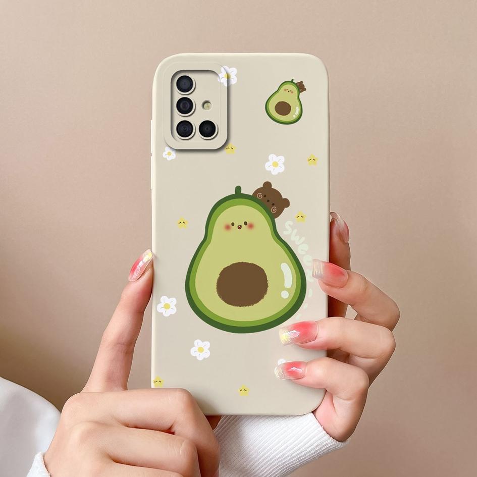 Phone Case For Samsung A51 A71 A 51 Cover Fashion Design Shockproof Matte Liquid Silicone Soft Bumper For Galaxy A 71 A31 Fundas