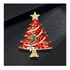 Christmas diamond studded brooch, Christmas tree brooch, autumn and winter coat sweater brooch, clothing accessories