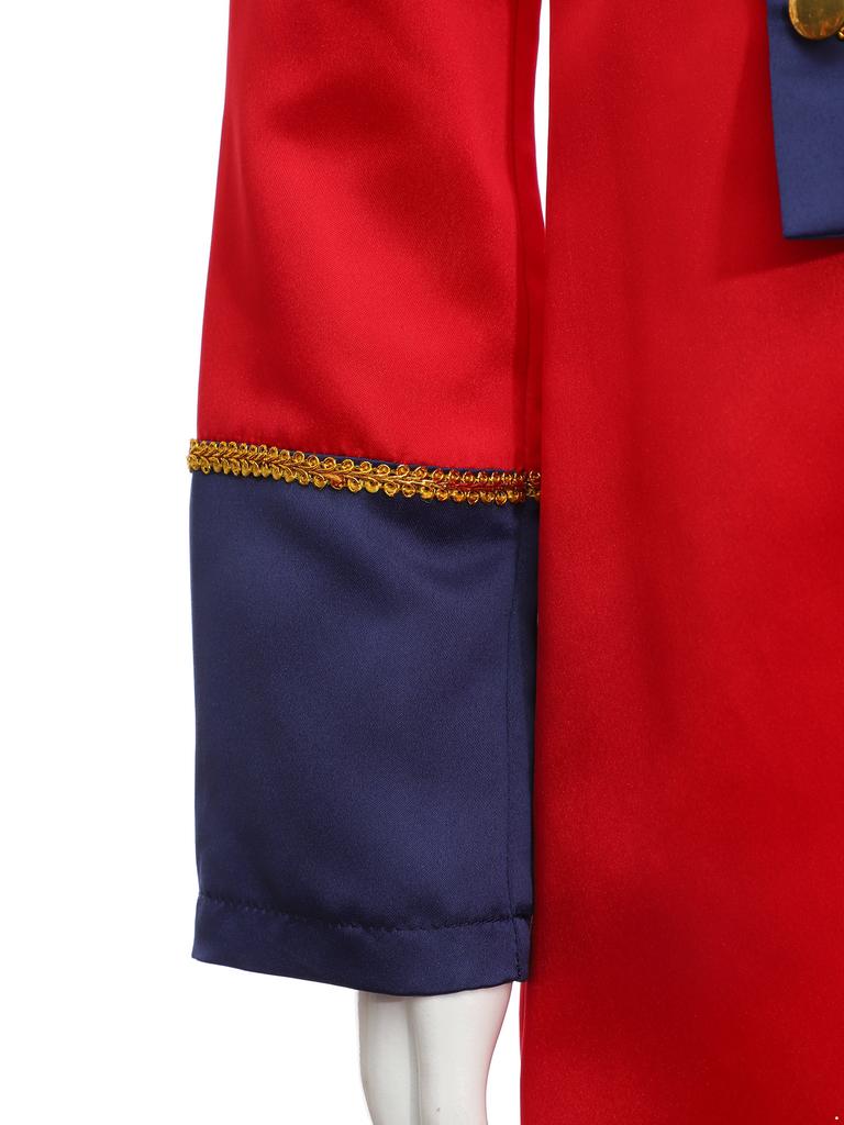 Kids Revolutionary War Costume Colonial British Red Coat Tailcoat Design Historical Military Cosplay Outfit