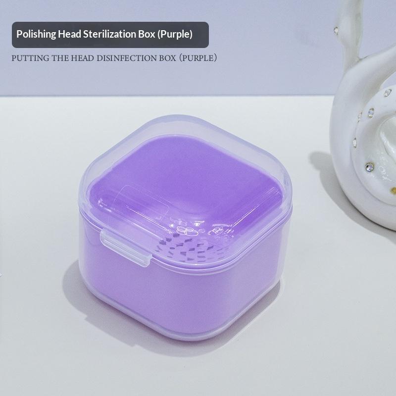 Non-Toxic Multifunctional Disinfection Box Double Layer Soaking Feature for Nail Art Tools Salon Manicure