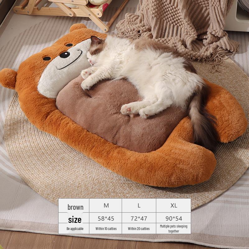 Winter warmer großer Haustiersofa: Abnehmbares & waschbares Nest für Katzen & Hunde