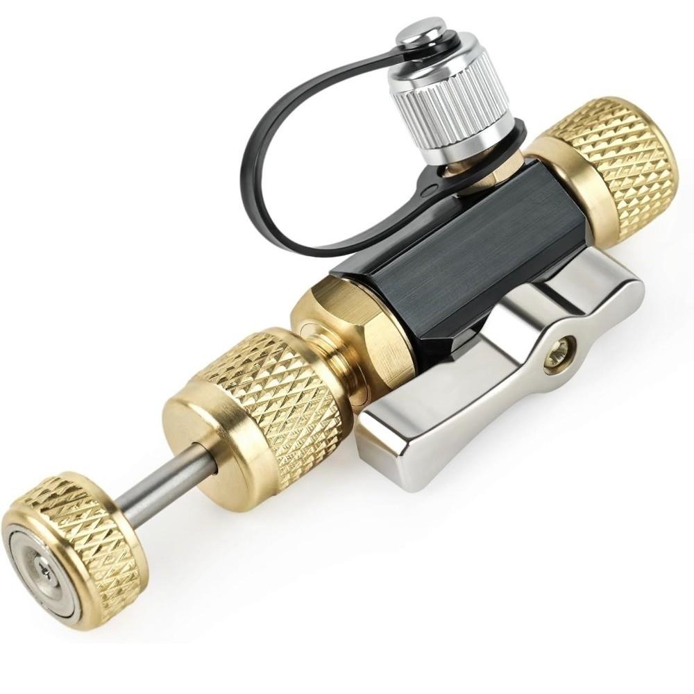 

20 Microns Valve Core Disassembly Vacuum-Rated Valve Removal Tool AC Repair чорний