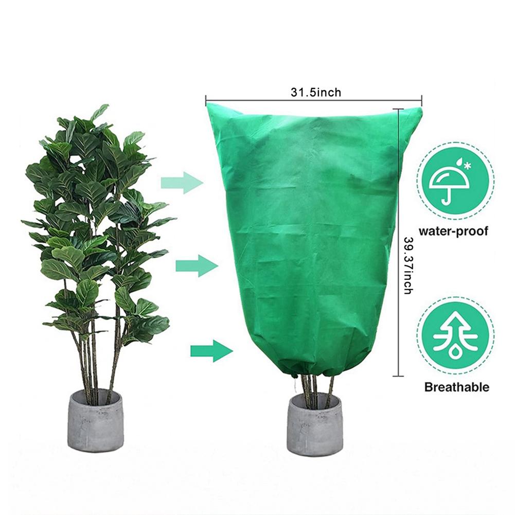 2pcs Plant Non-Woven Fabric Protective Cover Frost Freeze Protection Cover