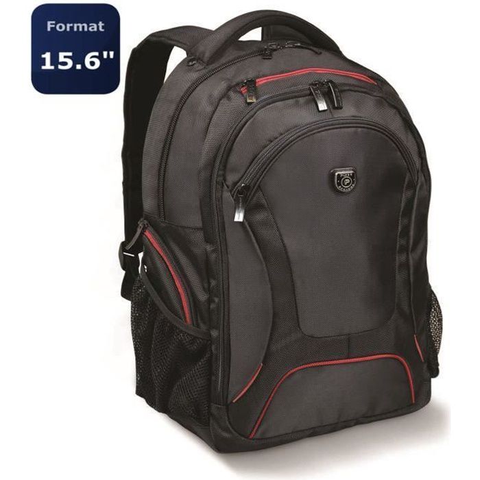 PC-Rucksack - PORT DESIGNS - Für Laptop COURCHEVEL - 20 Liter - 15,6/16 Zoll - Schwarz