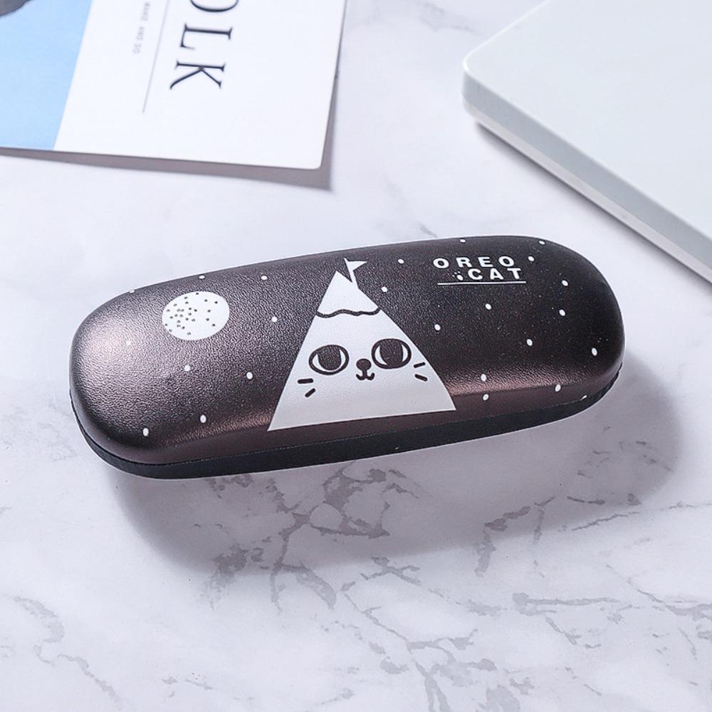 Cute Pattern Glasses Case Hard Leather Eyewear Protector Fashion Sunglasses Box  Women