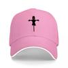 Halloween Scarecrow Logo Black Baseball Cap with Orange Pumpkin Face Design for Unisex and Women Casual Streetwear Hat