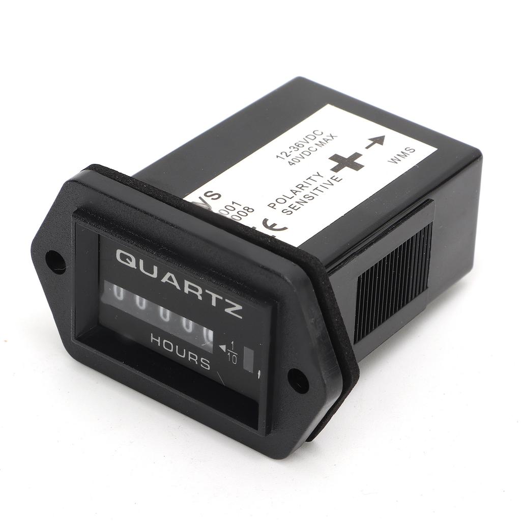 Mechanical Hour Meter DC12V To 36V High Accuracy Outboard Engine Hour Meter for Boat Truck Tractor