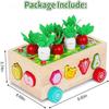 Montessori Spielzeug für 1 2 3 Jährige 7-in-1 Holz Kleinkindspielzeug Formensortierer Karotten Ernte Puzzle Pädagogisches Lernspielzeug Geschenke für Jungen Mädchen Kinder