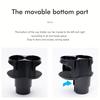 Multi-Functional 2-in-1 Car Cup Holder with Drink Rack Swing-Open Access Design Shock-Absorbing Base Left/Right Adjustable