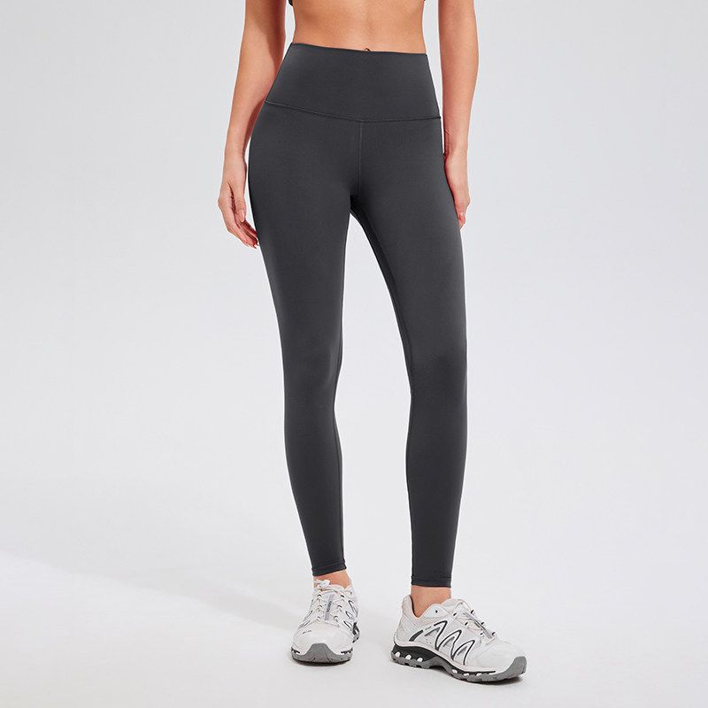 

[Clearance] High-Waisted T-Line Tight-Fitting Yoga Pants, Breathable, Naked-Feel, Shaping, Slimming, Seamless, Summer, European and American Style Women s Graphite Gray M